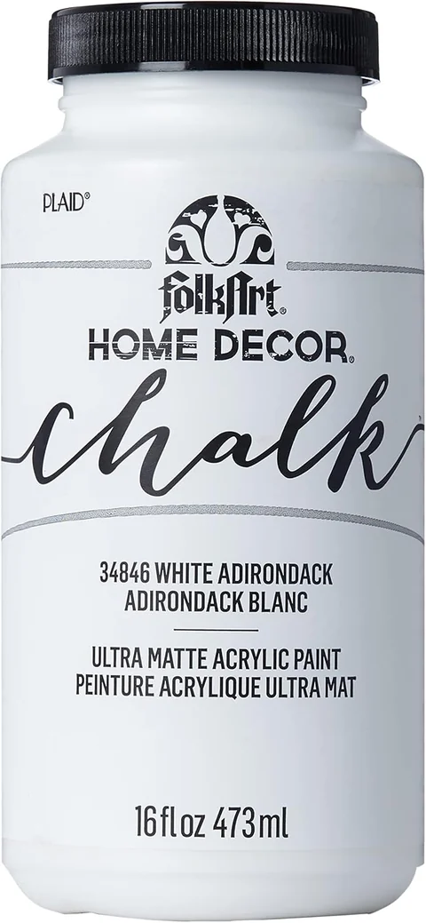 FolkArt Home Décor Chalk · White Adirondack — product view