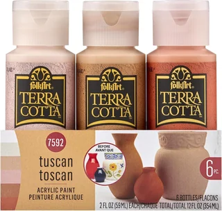 FolkArt Terra Cotta Textured Paint Set — product view