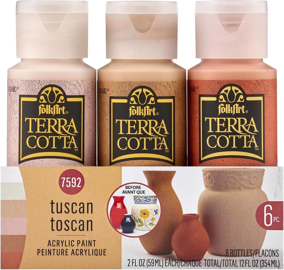 FolkArt Terra Cotta Textured Paint Set — product view
